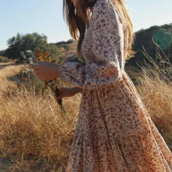 Christy Dawn Aimee Floral Long Sleeve Dress🌾 - Picture 1 of 4